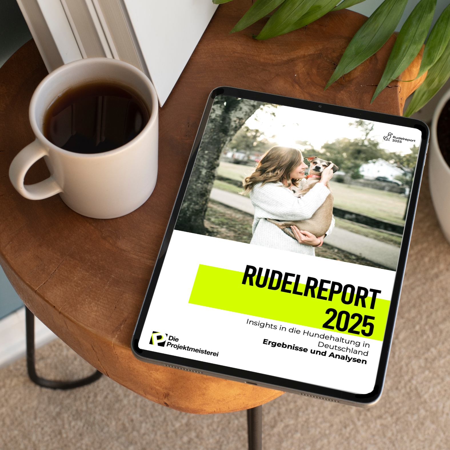 Rudelreport auf einem Tablet