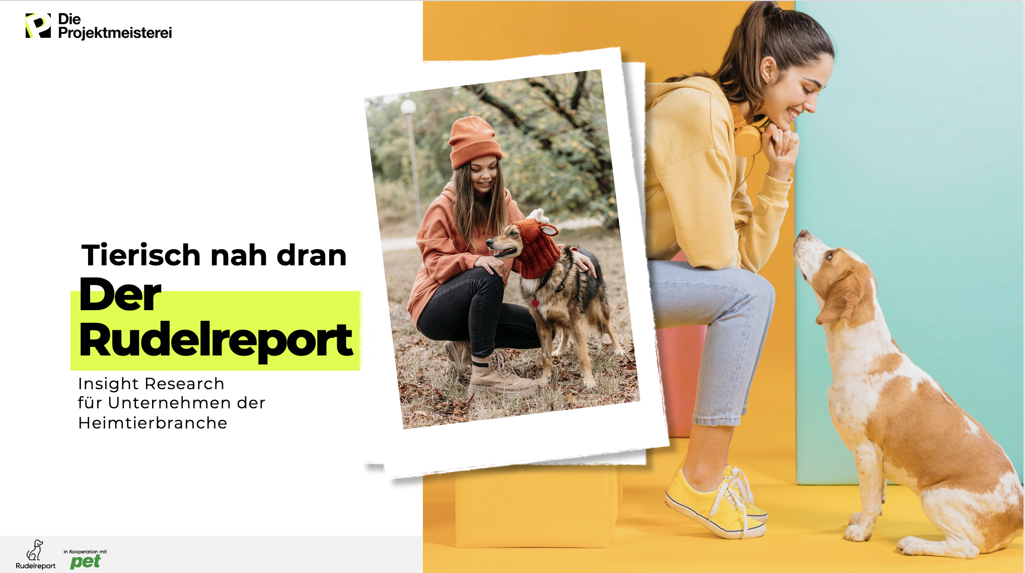 Eine Titelfolie des Rudelreports
